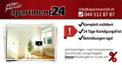 Desktop Screenshot of apartment24.ch